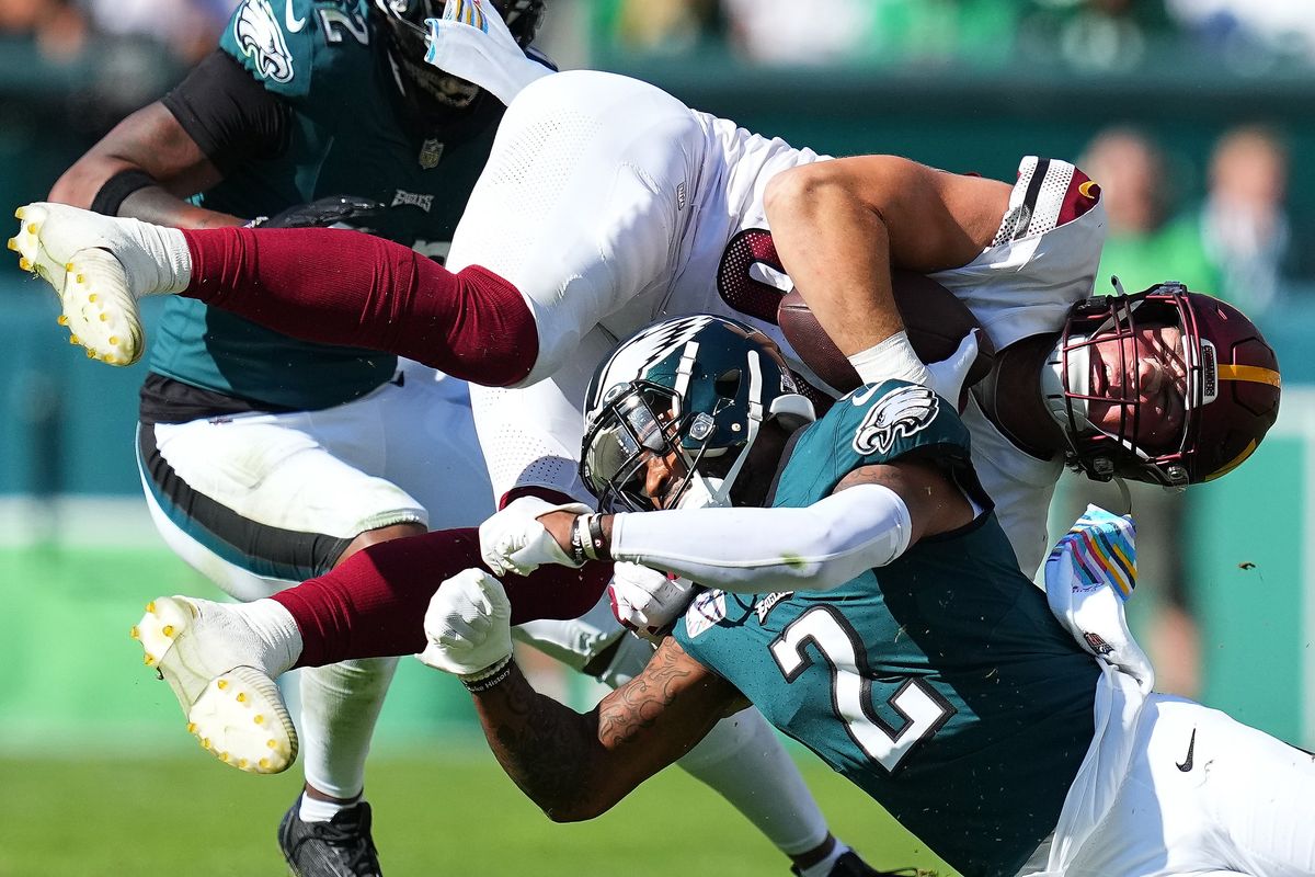 The 4-0 Eagles needed OT to eke out a win against the Commanders.