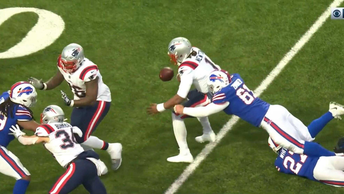 Cam Newton’s fumble secured the game for the Bills.