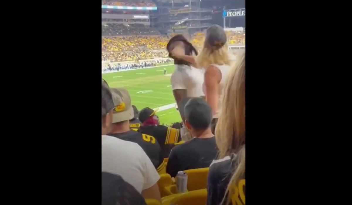 Keep your hands to yourself, lady.
