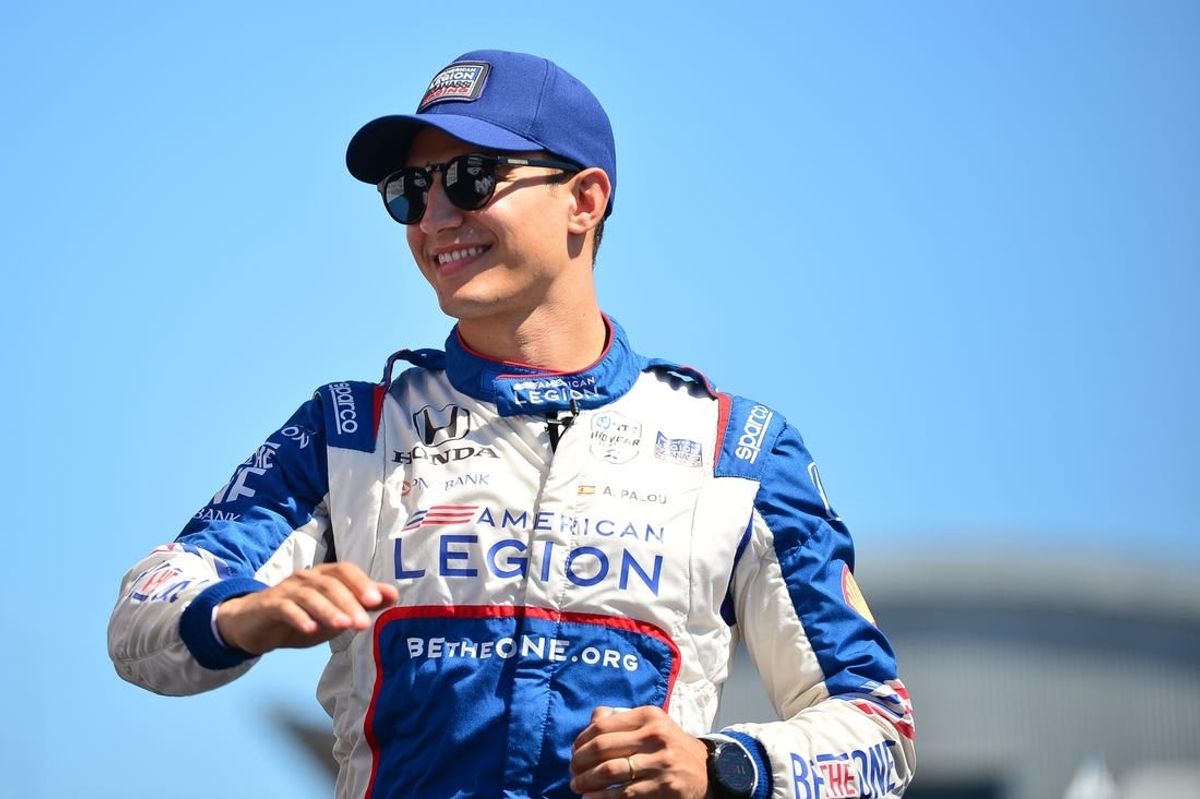Sep 10, 2023; Salinas, California, USA; Chip Ganassi Racing driver Alex Palou (10) of Spain is introduced before the Grand Prix of Monterey at WeatherTech Raceway Laguna Seca.