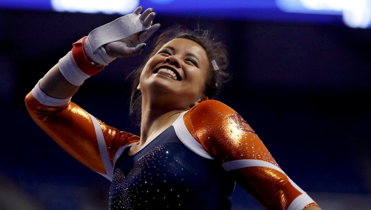 Cerio competing in 2017