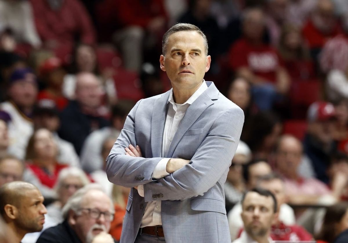 Jan 27, 2024; Tuscaloosa, Alabama, USA;  LSU Tigers head coach Matt McMahon watches during the second half against the Alabama Crimson Tide at Coleman Coliseum.
