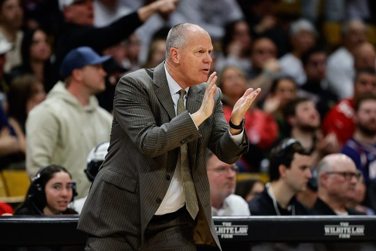 Feb 10, 2024; Boulder, Colorado, USA; Colorado Buffaloes head coach Tad Boyle in the first half against the Arizona Wildcats at CU Events Center.