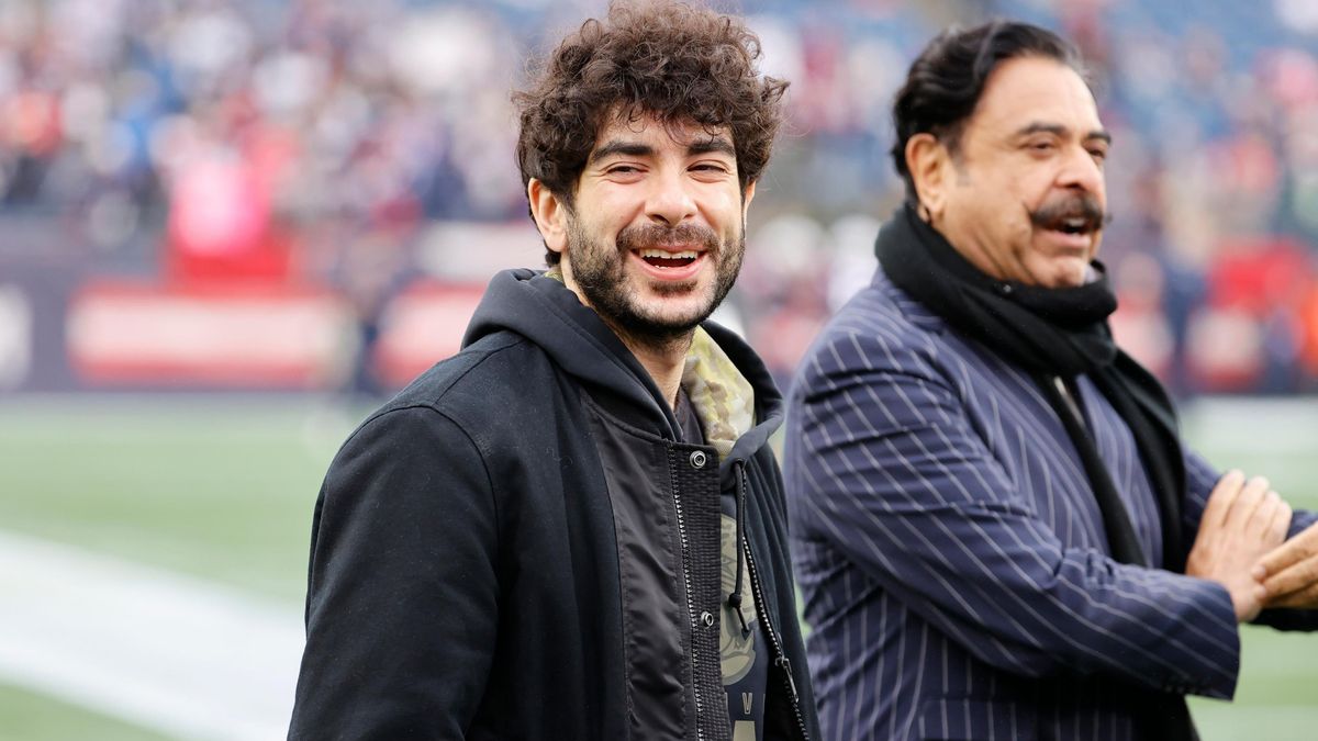 AEW CEO Tony Khan (left) and owner Shah id Khan.