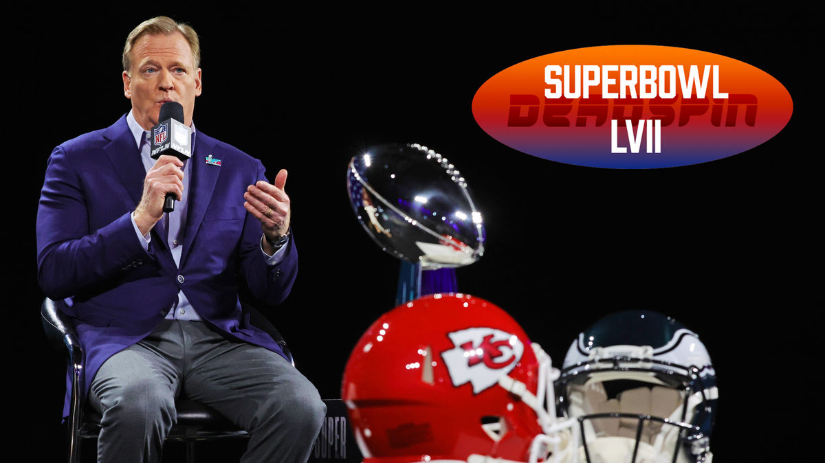 NFL Commissioner Roger Goodell speaks during a press conference in advance of Super Bowl LVII at Phoenix Convention Center on Feb. 8, 2023,  in Phoenix.