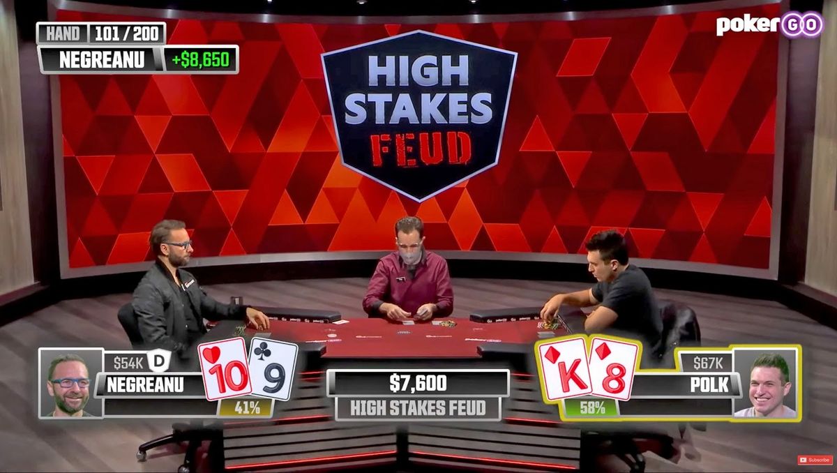 The pros played their first 200 hands Wednesday.