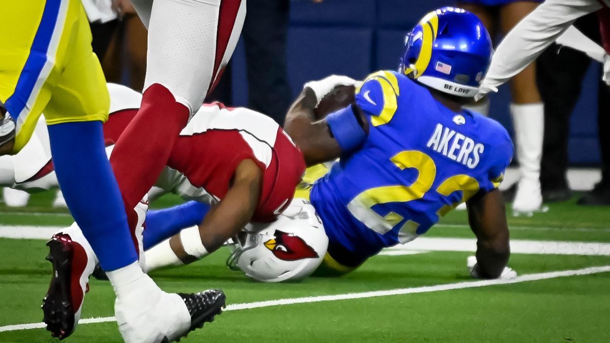 Cardinals’ safety Budda Baker moments before he was stretchered off the field.
