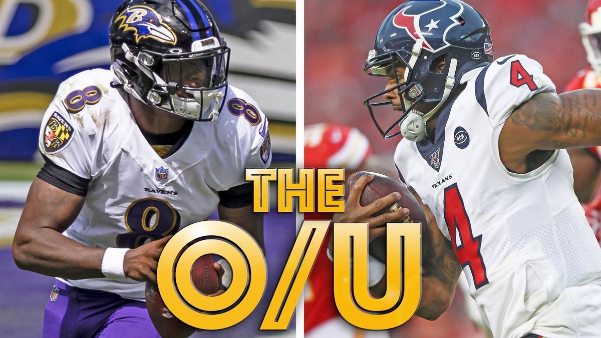 Look out for a high-scoring matchup today between Lamar Jackson and Deshaun Watson.