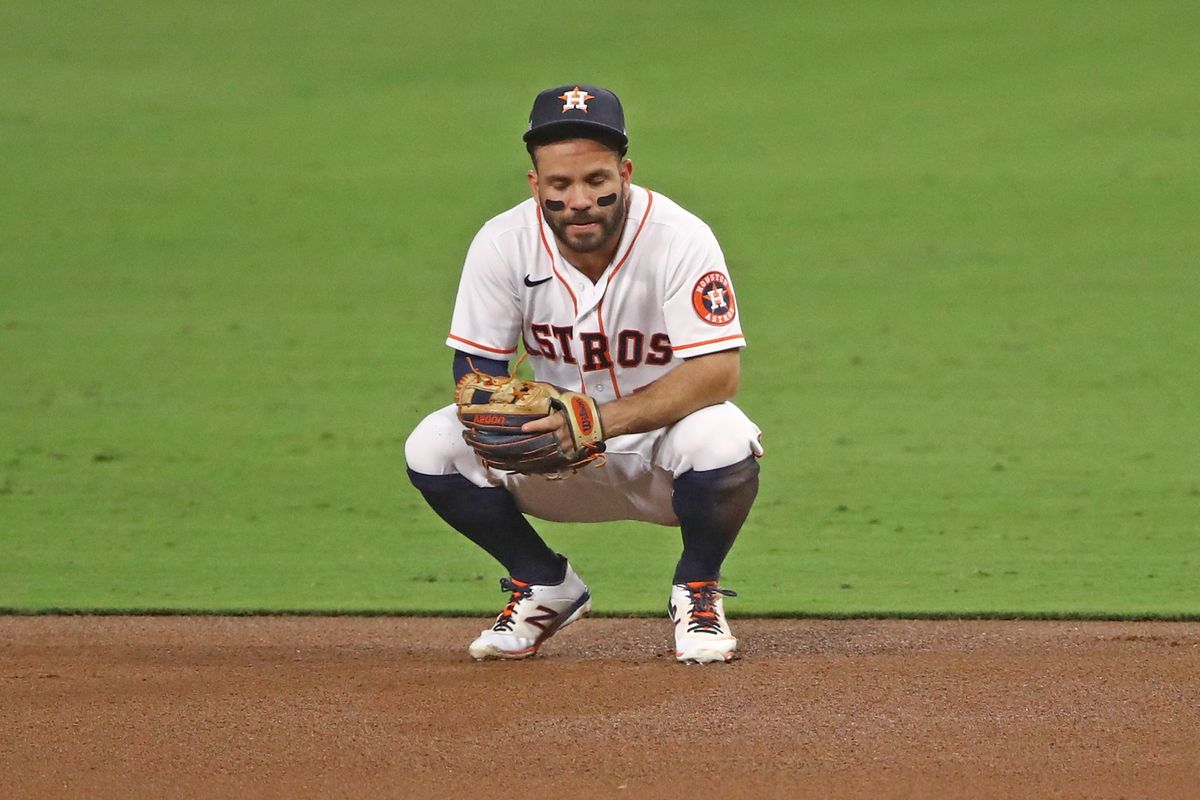 Jose Altuve is literally throwing ALCS away.