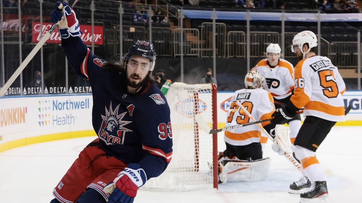 Mika Zibanejad broke out with a 6-point night vs. the Flyers.