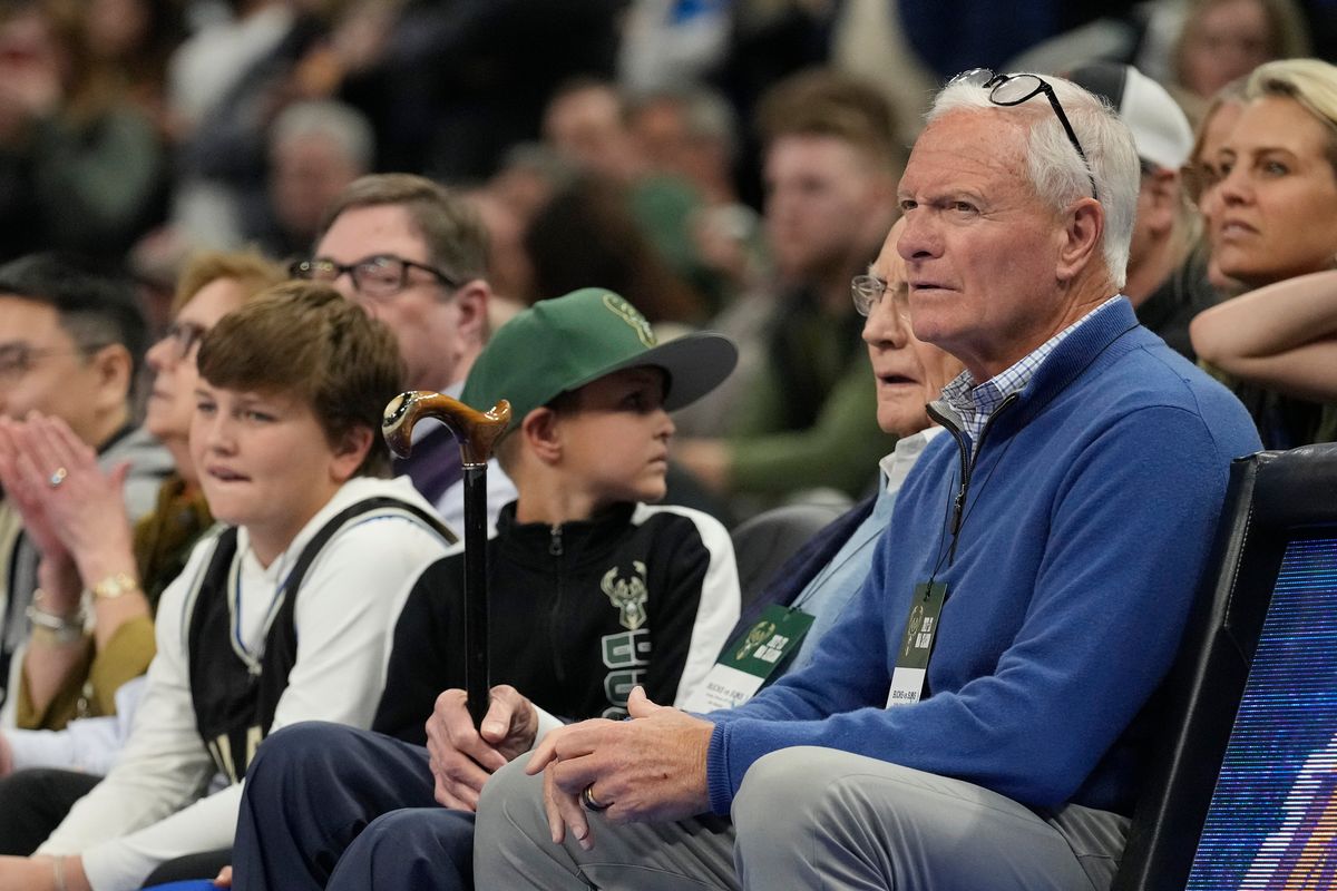 Cleveland Browns owner Jimmy Haslam watches play in the second half during a game between the Phoenix Suns and Milwaukee Bucks.