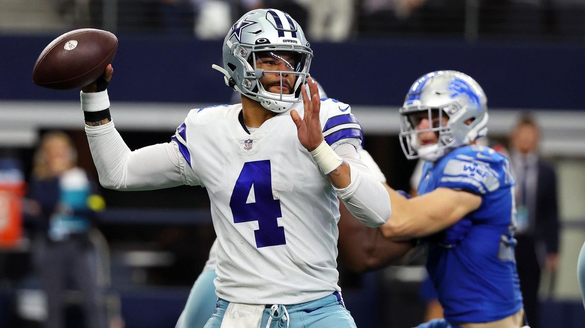 Dak Prescott (4) and Dallas should have their hands full with Detroit in two weeks.