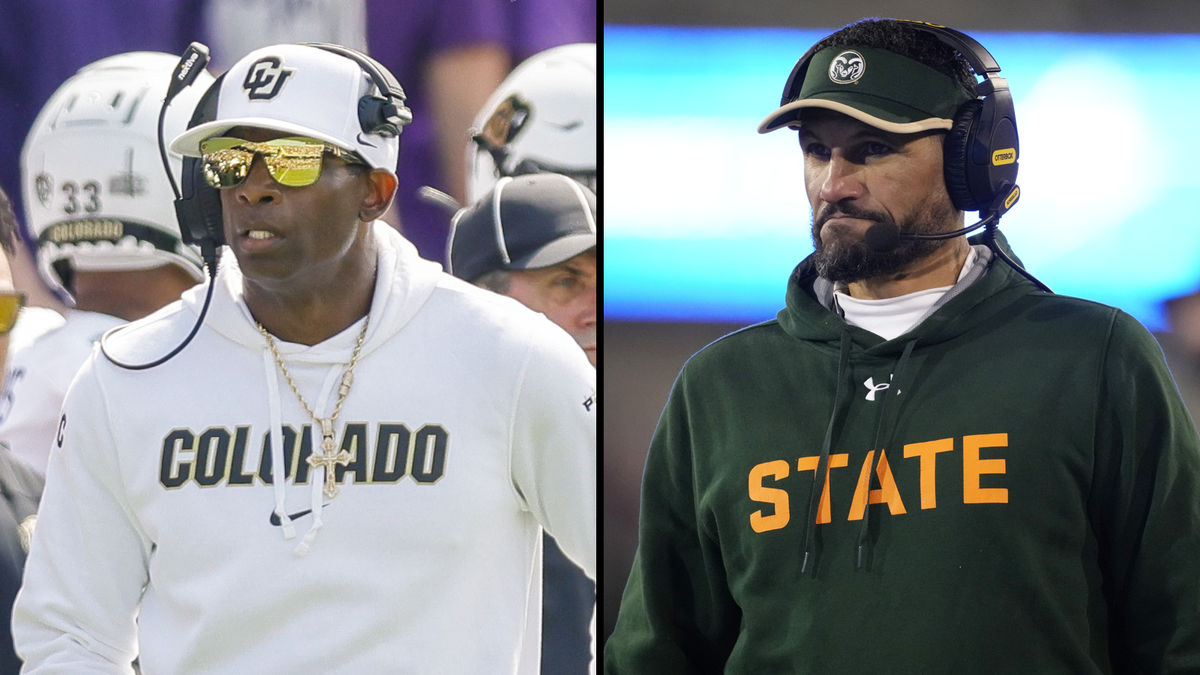 Why is Jay Norvell (right) throwing subliminals at Deion Sanders?