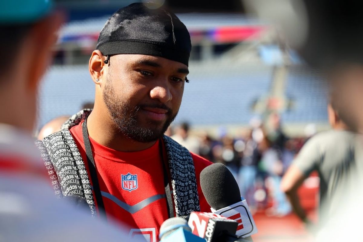 Feb 2, 2024; Orlando, FL, USA;  Miami Dolphins quarterback Tua Tagovailoa (30) participates in the AFC versus NFC Pro Bowl practice and media day at Camping World Stadium.