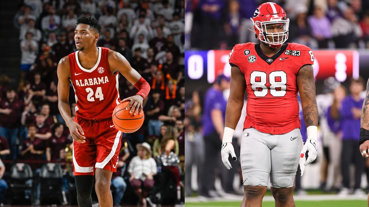 Brandon Miller (l.) and Jalen Carter