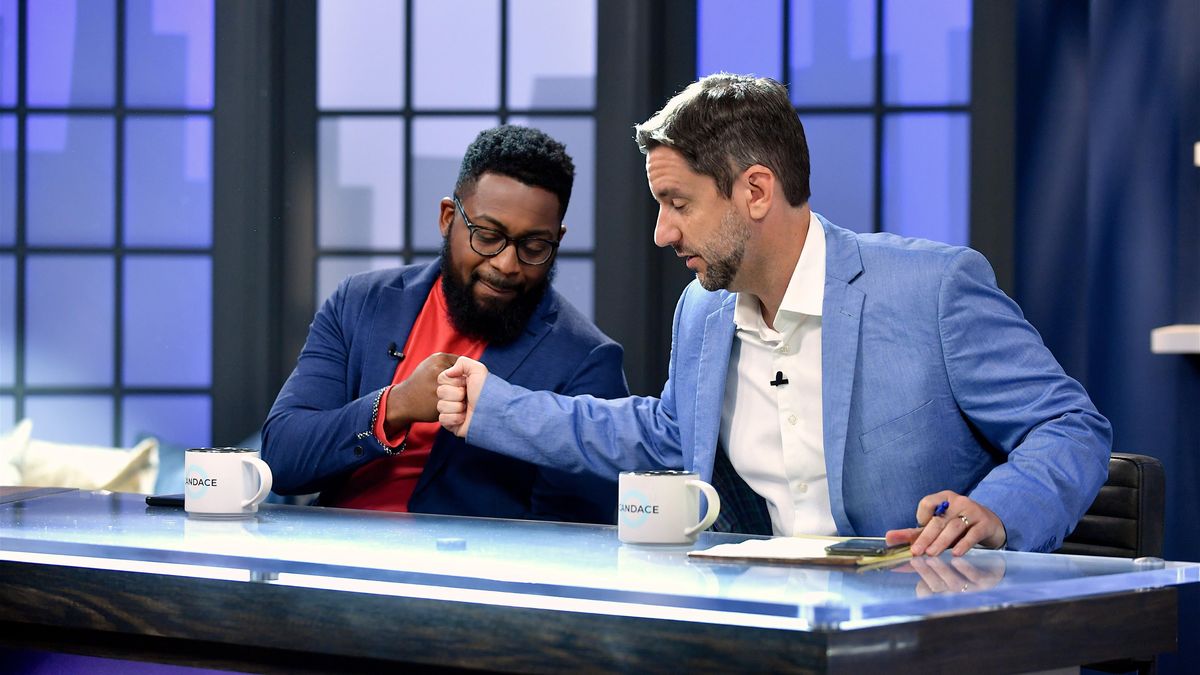 I have a sneaking suspicion that Clay Travis (r.) doesn’t like Black people, either