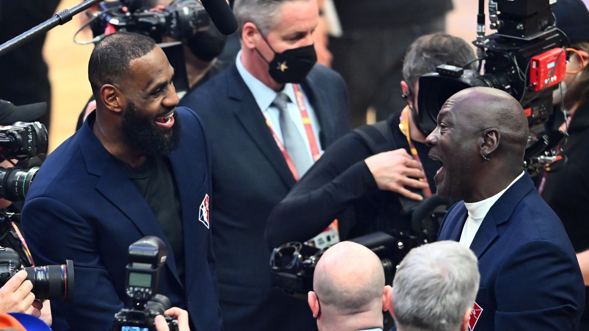LeBron James and Michael Jordan