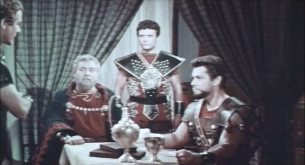 Contemporaneous depiction of ancient Romans discussing economic problems  [object Object]