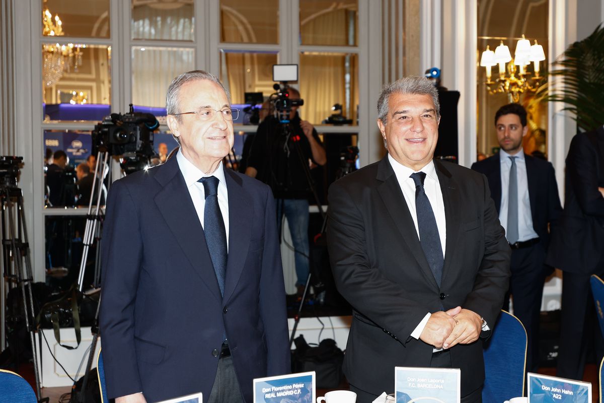 Florentino Perez and Joan LaPorta