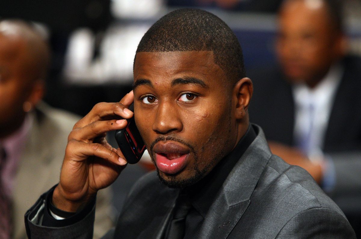 Hold the phone... Terrence Williams is accused of what now?