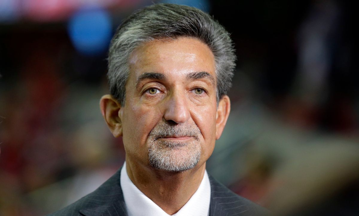 Leonsis, right before his face was melted Raiders of the Lost Ark style. (Photo credit: Alex Brandon/ [object Object] )