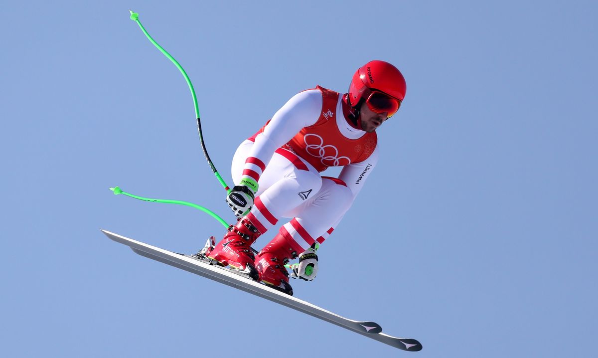 Marcel Hirscher of Austria makes a training run at the Jeongseon Alpine Centre in Pyeongchang. Photo by Tom Pennington/Getty Images