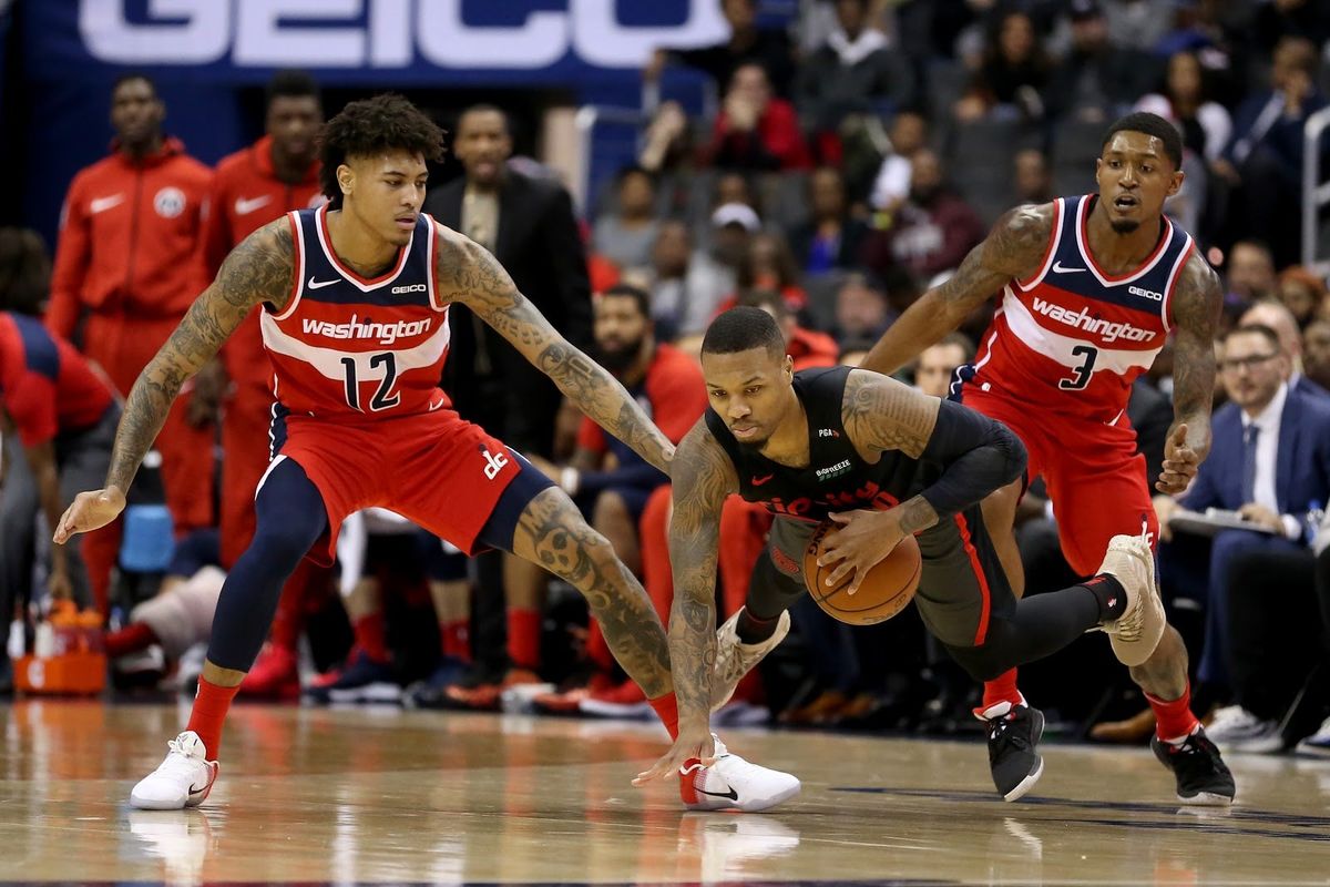 Damian Lillard (center) will face Bradley Beal (right) tonight, get both in your lineup if you can.