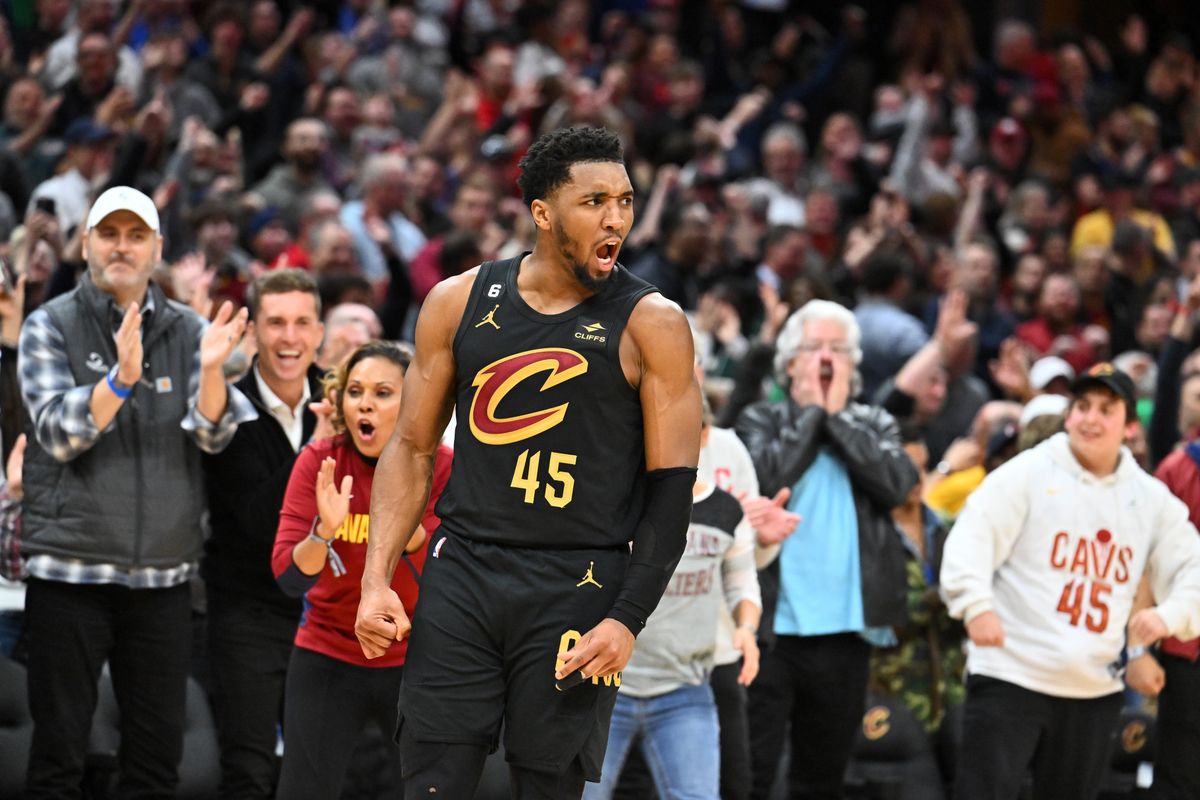 Donovan Mitchell was fired up in Cleveland.