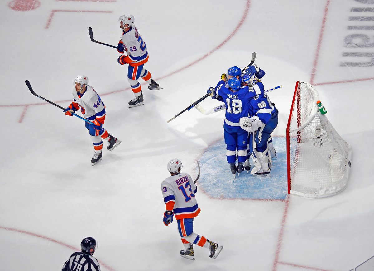 The Lightning took a 2-0 series lead over the Islanders after late-game dramatics last night.