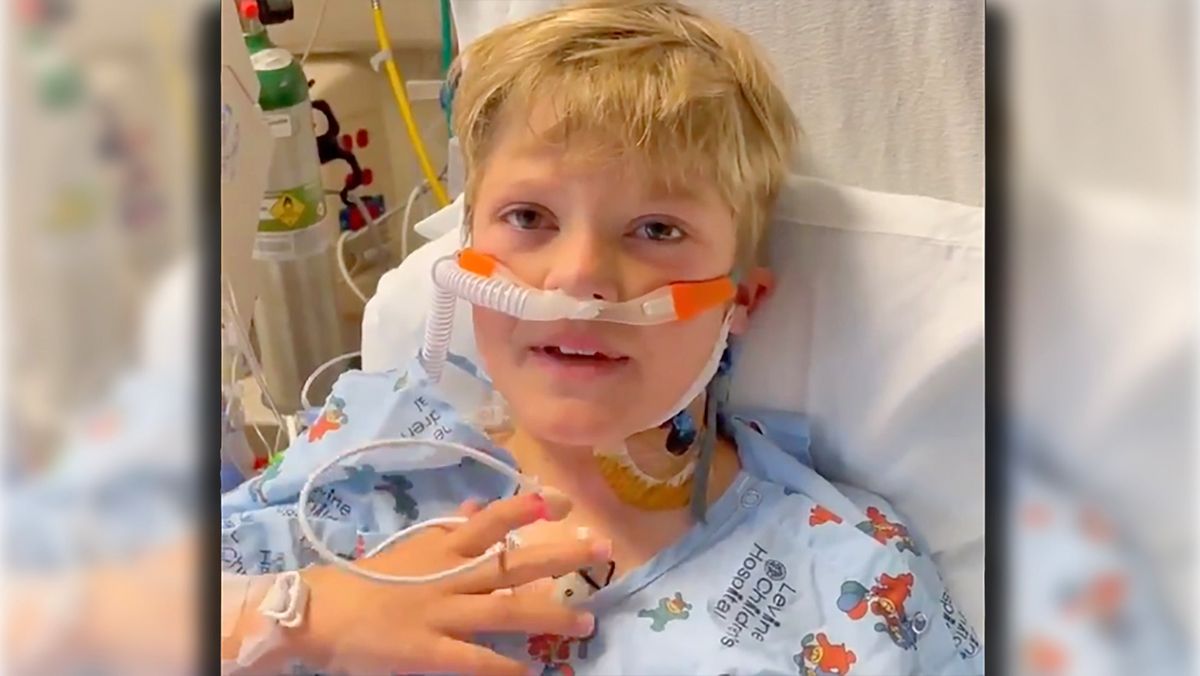 Greg Olsen shared a “thank you” message from his son, T.J, (above), who underwent heart transplant surgery over the weekend.