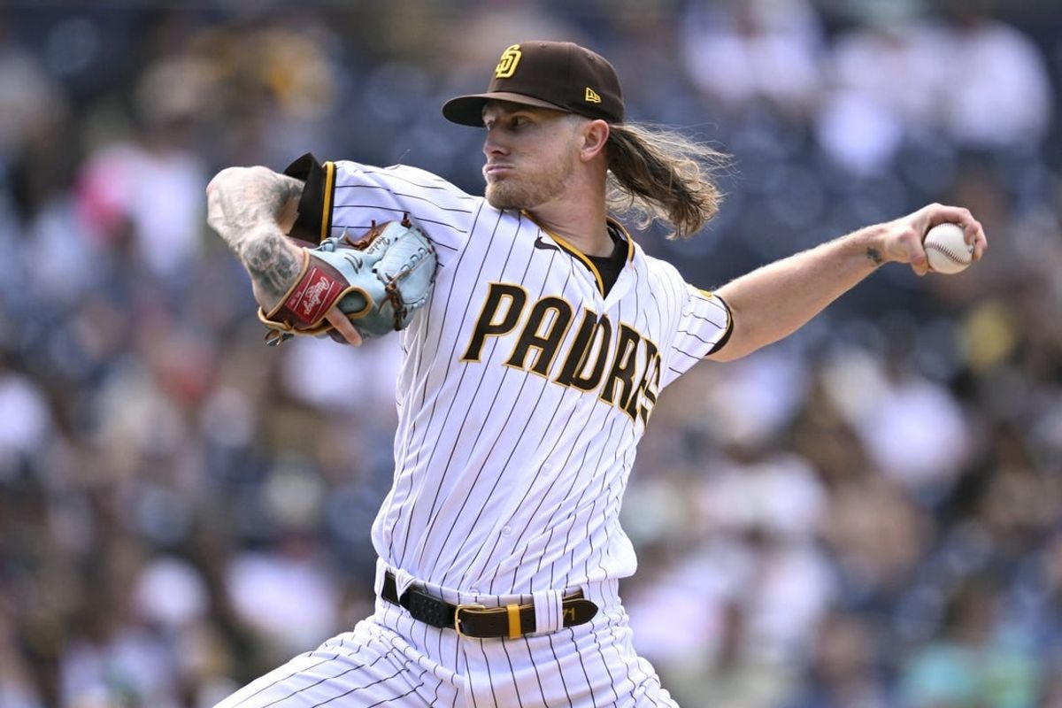 Sep 20, 2023; San Diego, California, USA; San Diego Padres relief pitcher Josh Hader (71) throws a pitch against the Colorado Rockies during the ninth inning at Petco Park.