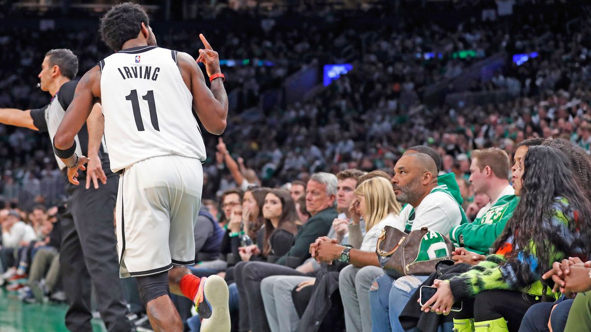 Kyrie is done taking it from fans.