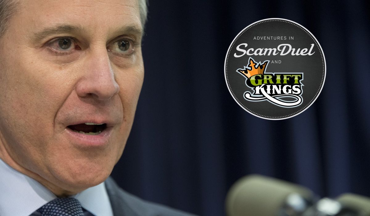 New York Attorney General Eric Schneiderman. (Photo via Mary Altaffer/ [object Object] ; illustration via Jim Cooke).
