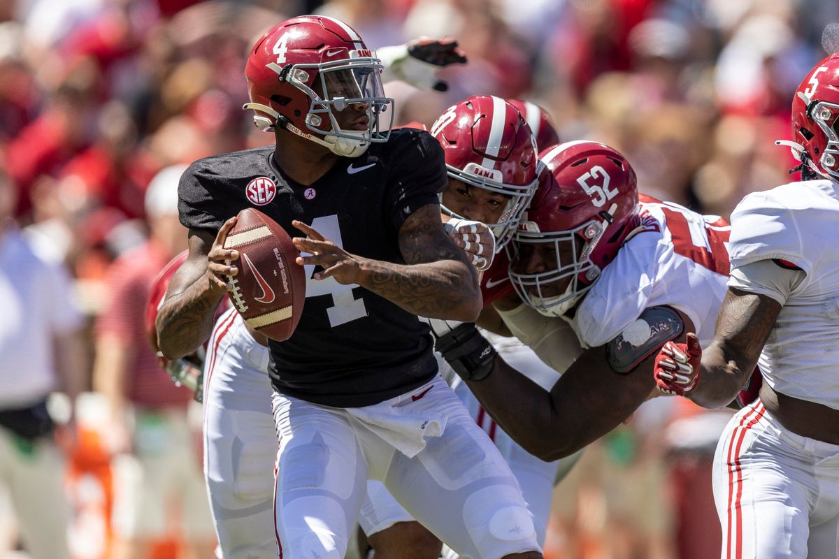 Jalen Milroe is likely to be Alabama’s QB1 this fall