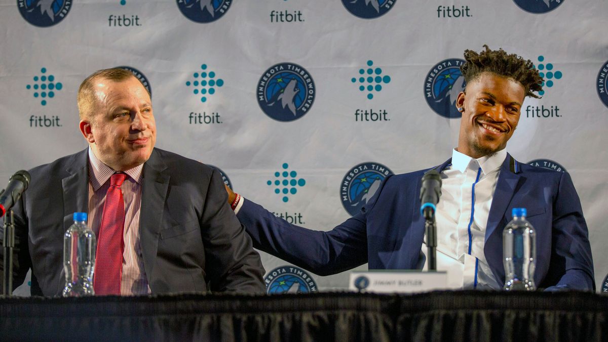 Thibs and Butler in 2017, a happier, less stupid time.