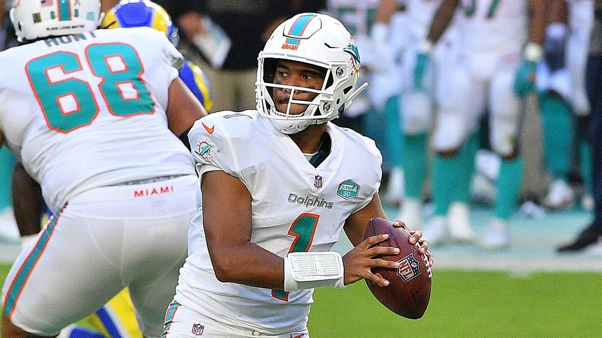 Tua Tagovailoa was okay in the Dolphins’ win over the Rams.