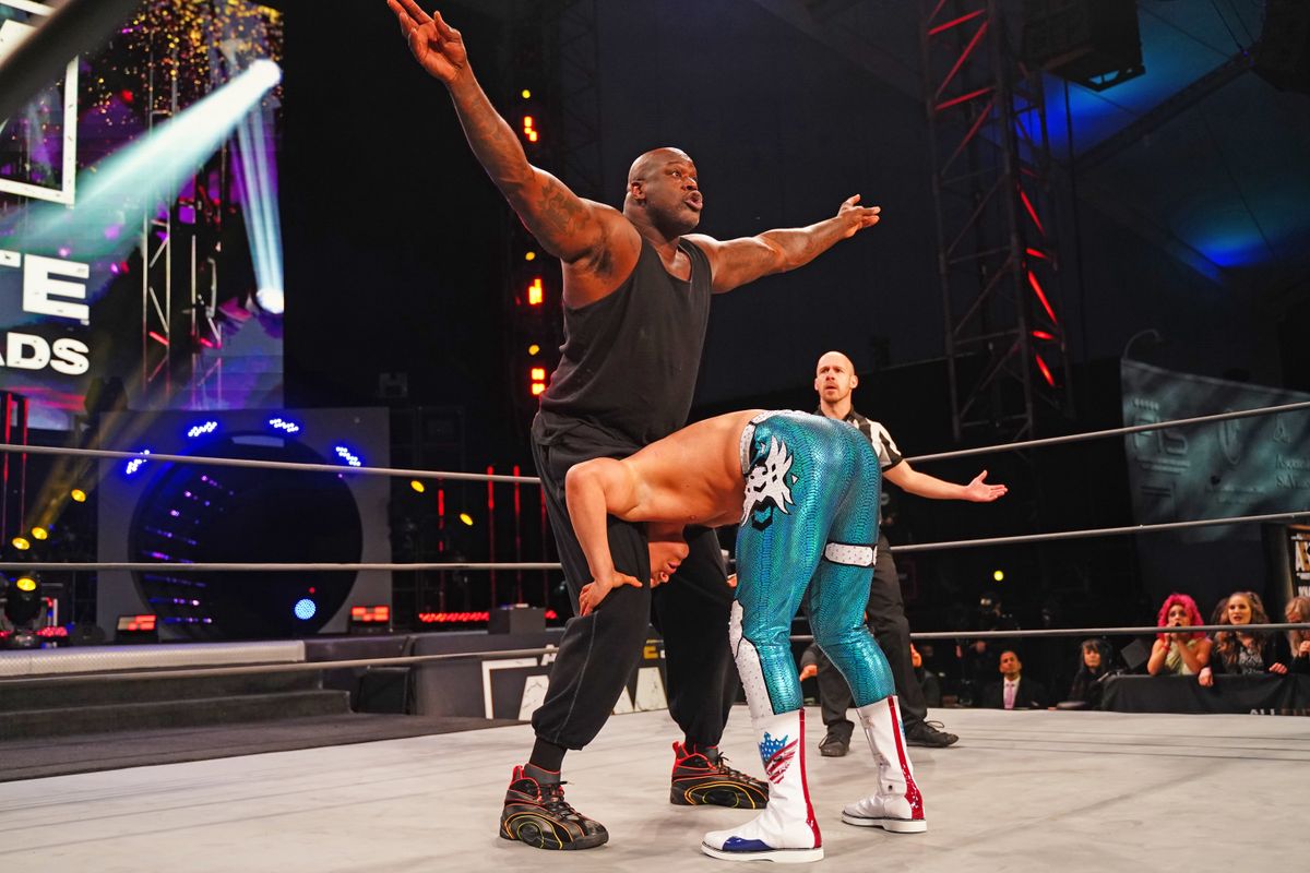 Shaq was actually kinda good on AEW last night.