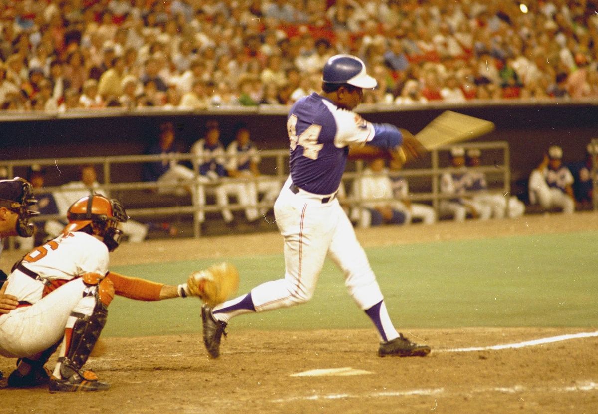 The swing that launched 755 baseballs.