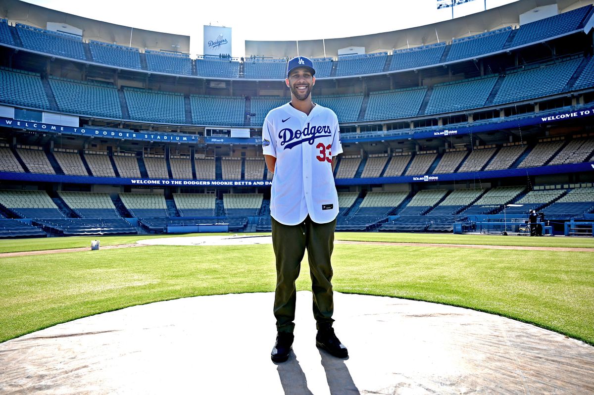 David Price on day he was introduced as Dodger back in February.