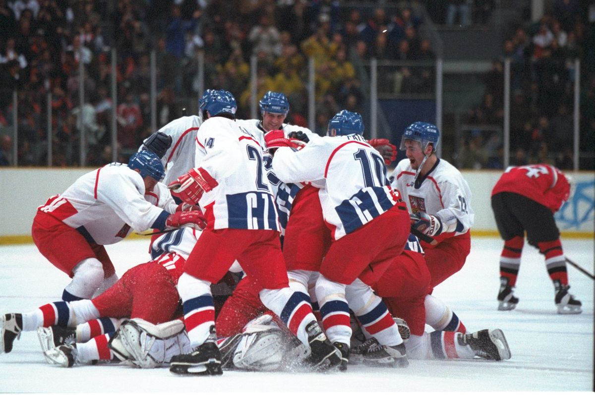 When you do not lose the shootout. (Brian Bahr /Allsport)