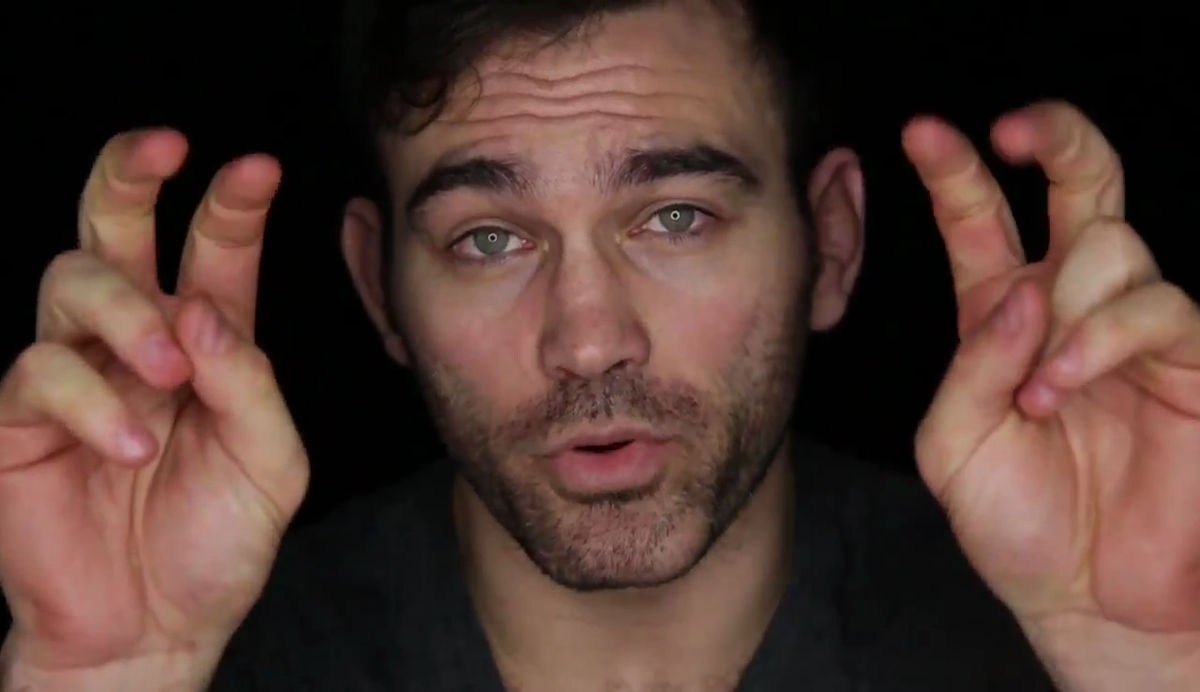 David Starr in the now-infamous promo video for his ROH World Heavyweight Championship shot in Israel.