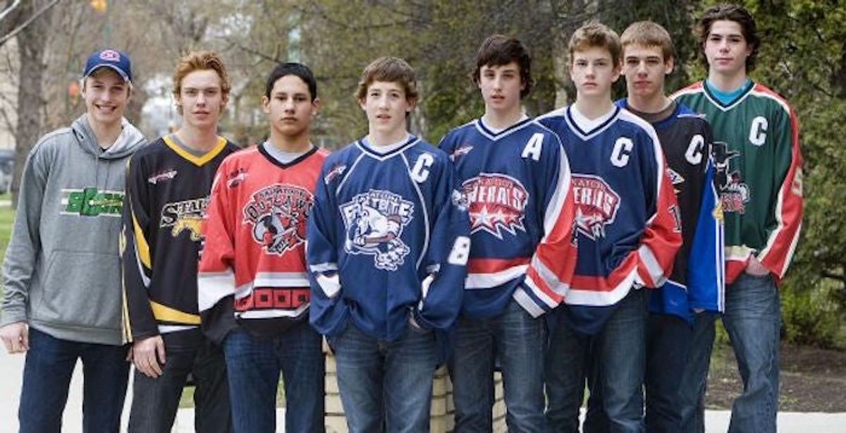 Pictured: the  [object Object]  class of 2012. L-R: Tate, Wyatt, Cameron, Connor, Dustin, Lane, Brad, Kody