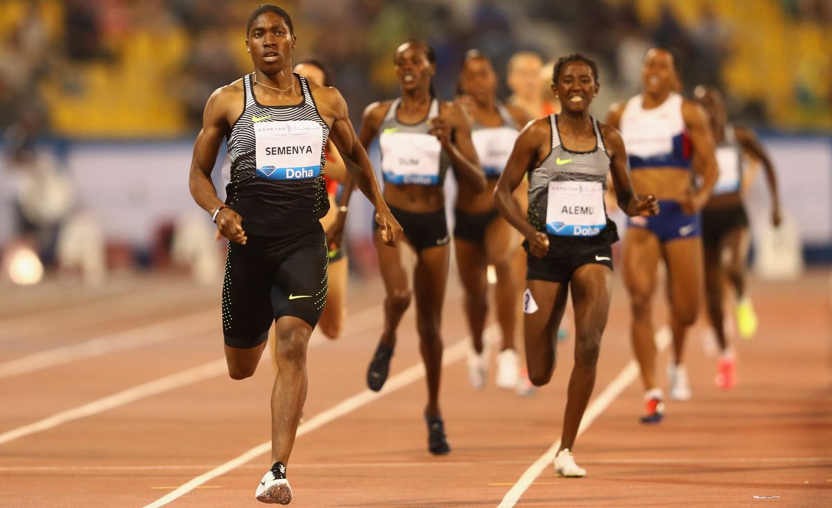 Semenya practically jogging to an 800-meter win at a world-class Diamond League meet, 2016.  [object Object] .