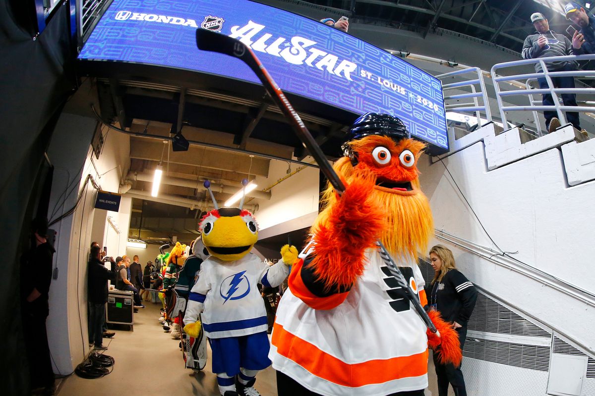 Everyone’s favorite drug-addled hockey mascot quickly appeared on T-shirts for the landscaping business that hosted the Trump team’s press conference.