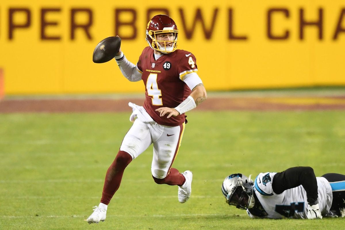 Taylor Heinicke came in late for Washington. He wasn’t very good.