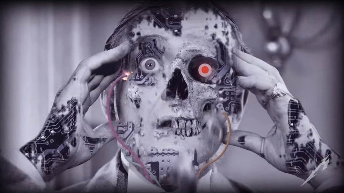 Pictured: You, listening to the new Metallica record. Screencap via  [object Object]