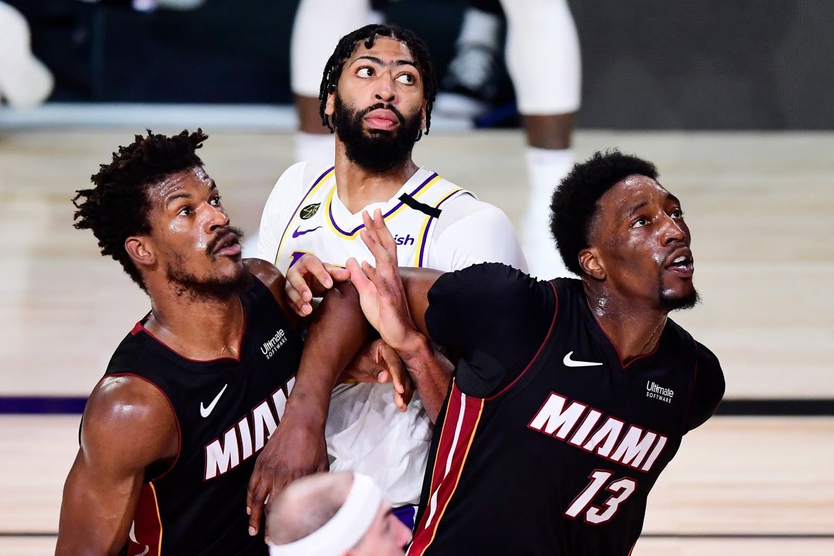Jimmy Butler, left, was invited to the All-Star Game, but he said he turned it down because teammate Bam Adebayo (13) didn’t make it.