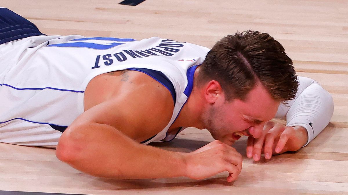 The Mavs’  Luka Dončić demonstrates what it feels like to score 42 and still lose to the Clippers.
