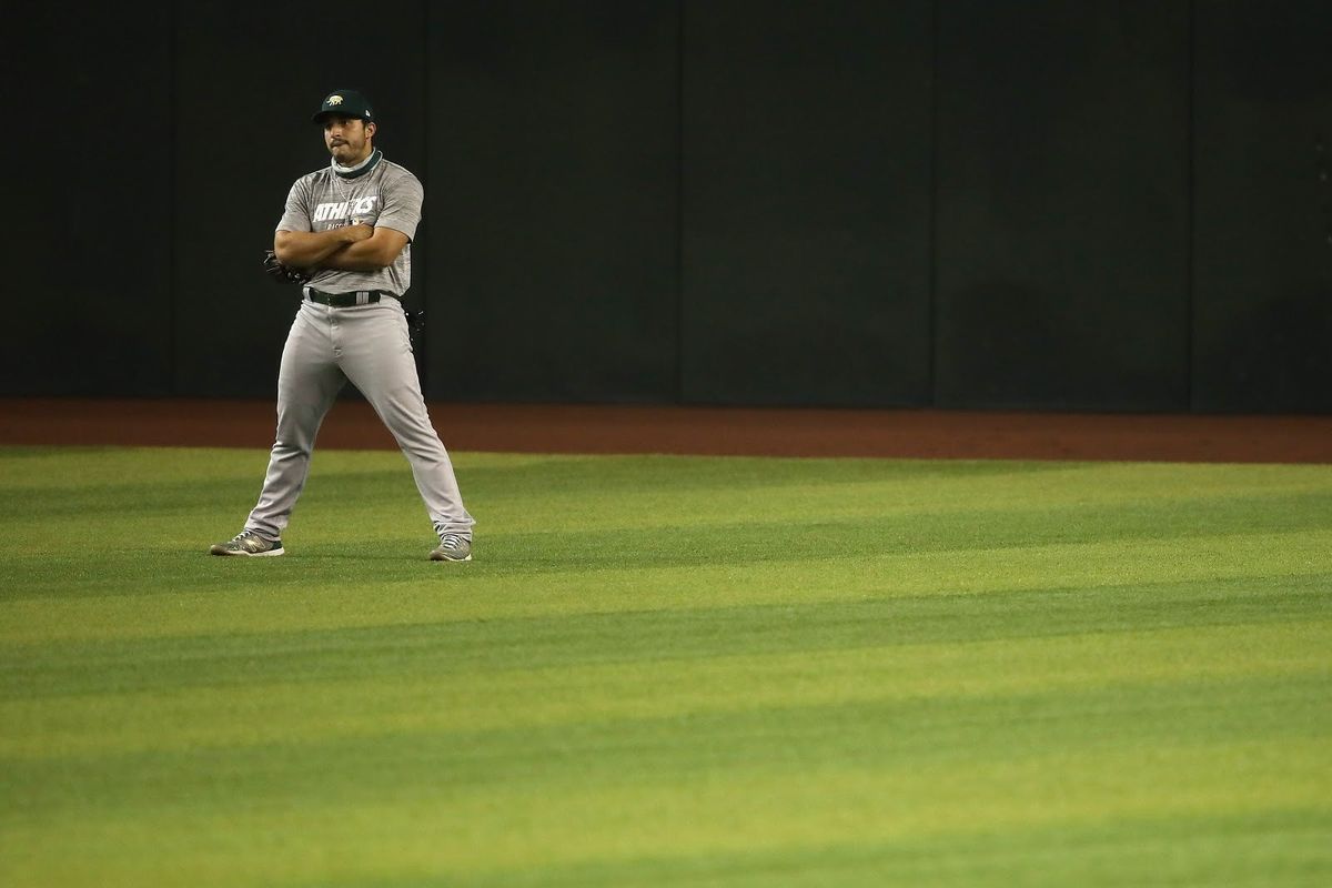 Outfielders rarely break a sweat.