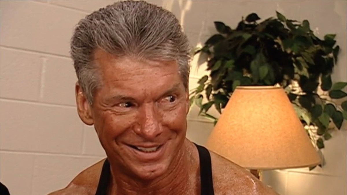 Vince McMahon, seen here with spray tan, in 2006. (Screenshot/WWE Network)